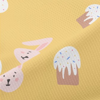 Cupcakes And Bunnies Piqué