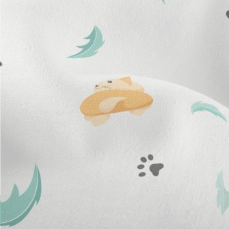 Cartoon Cat Back Lightweight Performance Linen