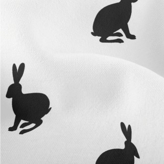 Black Hare Silhouette Lightweight Performance Linen