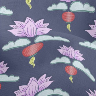 Hand Drawn Mid-Autumn Festival Lightweight Performance Linen
