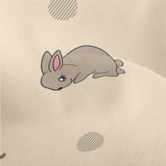 Brown Cute Rabbit Lightweight Performance Linen