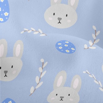 Easter Daisy Eggs Lightweight Performance Linen