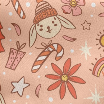 Rabbit Wonderful Christmas Eve Jersey Backed Fleece