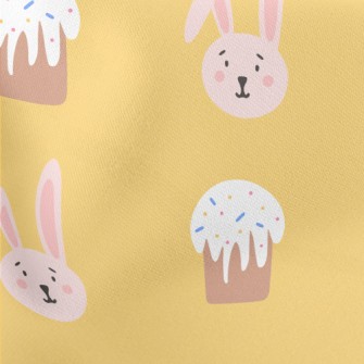 Cupcakes And Bunnies Lightweight Cotton Poplin