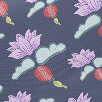 Hand Drawn Mid-Autumn Festival Midweight Cotton Poplin