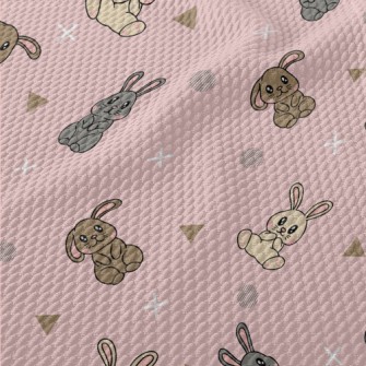 Pink Blush Bunny Birdseye Piqué