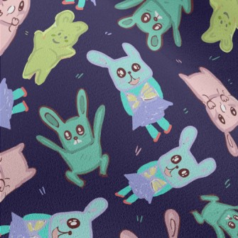 Children's Painted Rabbit Chiffon