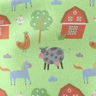 Cute Animal Farm Waterproof Canvas