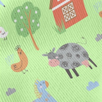 Cute Animal Farm Standard Corduroy