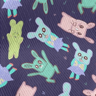 Children's Painted Rabbit Standard Corduroy