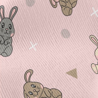 Pink Blush Bunny Standard Corduroy