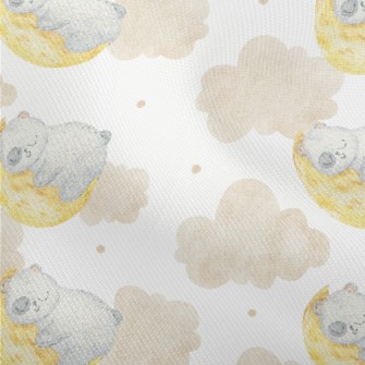 Watercolor Moon Sleeping Bear Dobby