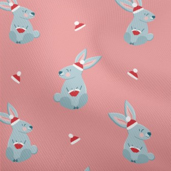 Christmas Red Hat Gray Rabbit Dobby