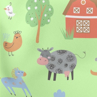 Cute Animal Farm Stretch Ponte