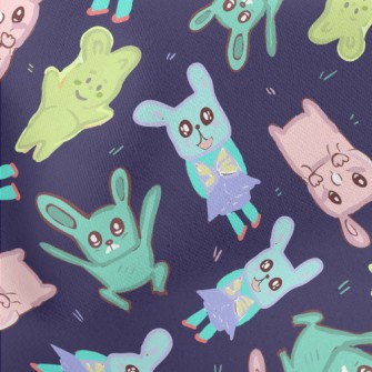 Children's Painted Rabbit Stretch Ponte