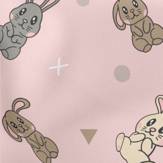 Pink Blush Bunny Stretch Ponte