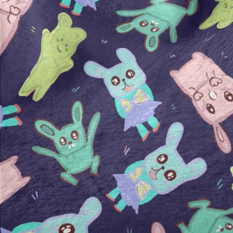 Children's Painted Rabbit Minky