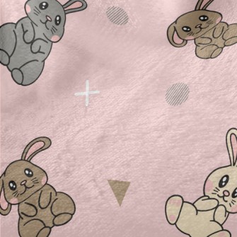 Pink Blush Bunny Minky