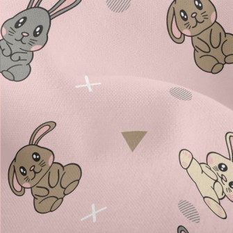 Pink Blush Bunny Lightweight Performance Linen