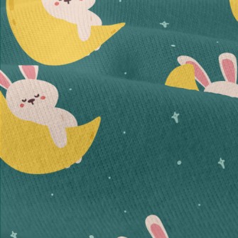 Cute Rabbit Sleeping On The Mo Modern Jersey