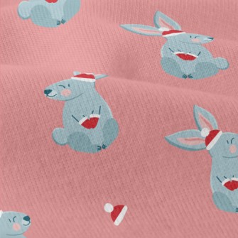 Christmas Red Hat Gray Rabbit Modern Jersey