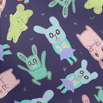 Children's Painted Rabbit Pongee