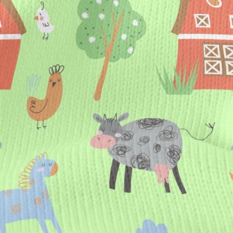 Cute Animal Farm Stretch Jersey