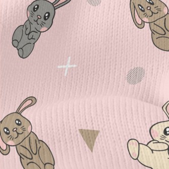 Pink Blush Bunny Stretch Jersey