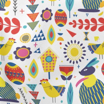 Artistic Easter Lightweight Cotton Poplin