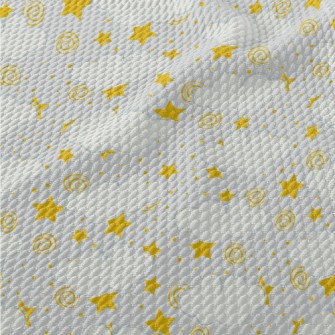 Magic Stars And Clouds Birdseye Piqué