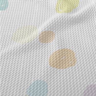 Pastel Colored Dots Birdseye Piqué