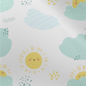 Happy Sun And Clouds Chiffon
