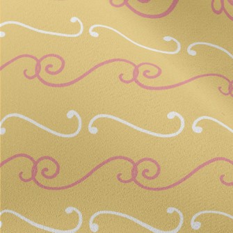 Hand Drawn Elegant Lines Chiffon