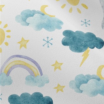 Watercolor Climate Symbols Chiffon