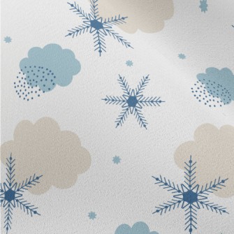 Nordic Style Snowflakes Chiffon