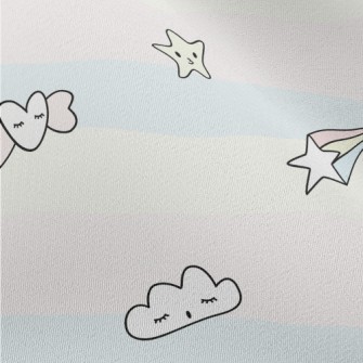 Rainbow And Candy Doodle Chiffon