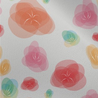 Vector Colored Flowers Chiffon