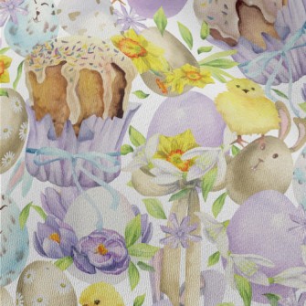 Easter Watercolor Chiffon