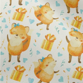 Happy Birthday Fox Chiffon