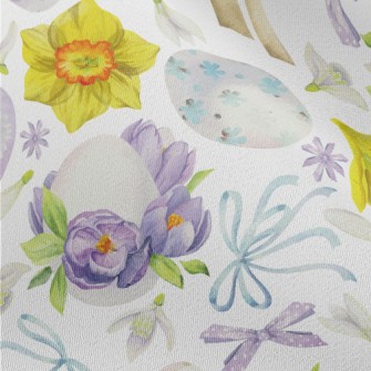 Flowers And Easter Eggs With D Chiffon