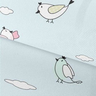 Colorful Cartoon Birds Waterproof Oxford