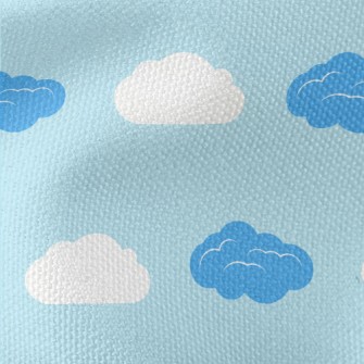 Blue And White Clouds Waterproof Canvas