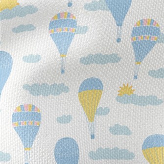 Elegant Blue Hot Air Balloon Waterproof Canvas