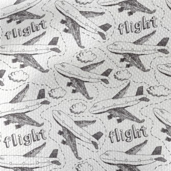 Hand Drawn Airplane Doodle Waterproof Canvas