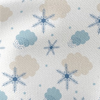 Nordic Style Snowflakes Waterproof Canvas