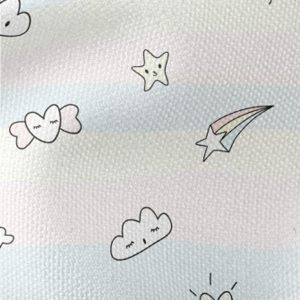 Rainbow And Candy Doodle Waterproof Canvas