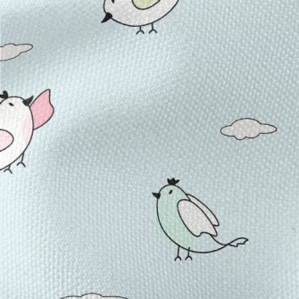 Colorful Cartoon Birds Waterproof Canvas