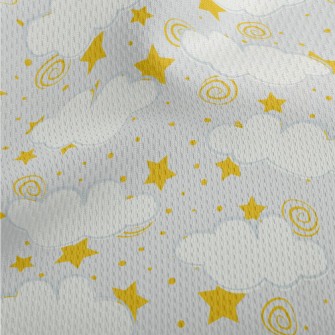 Magic Stars And Clouds Athletic Mesh Flat Back