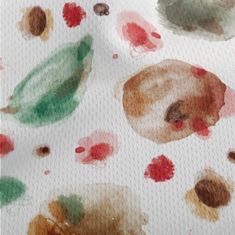 Watercolor With Stains Athletic Mesh Flat Back