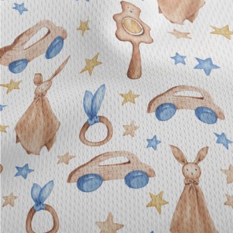 Watercolor Baby Toys Athletic Mesh Flat Back